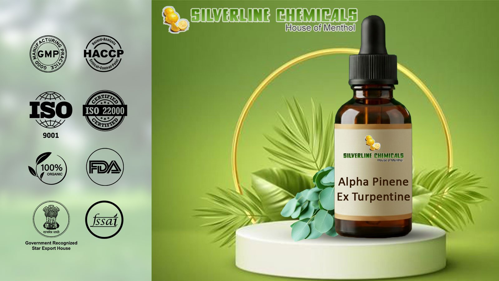 Alpha Pinene Ex Turpentine Oil Manufacturers