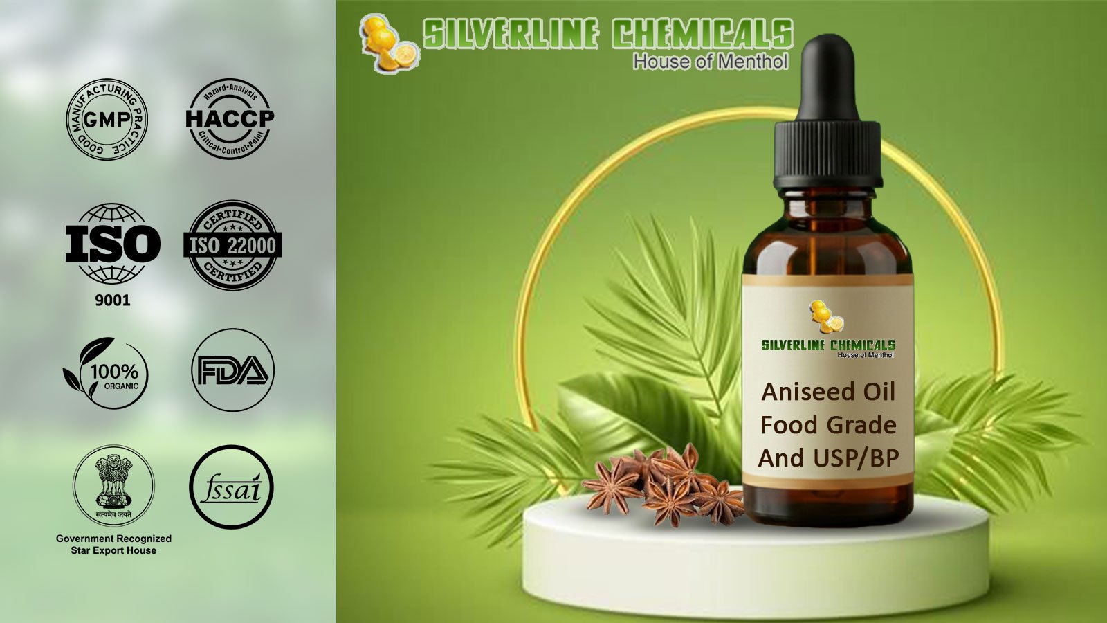 Aniseed Oil Food Grade And USP/BP Manufacturers