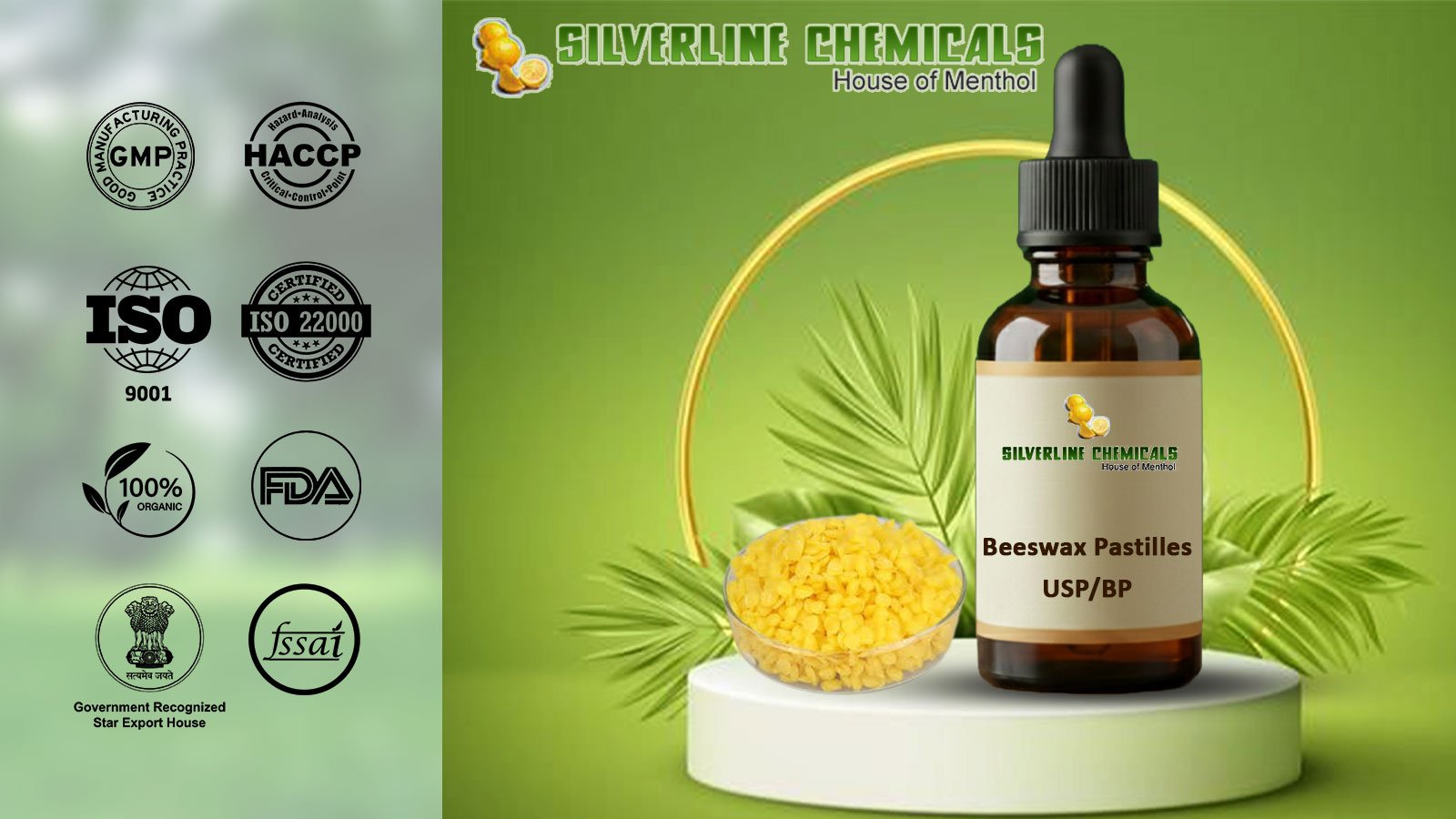 Beeswax Pastilles USP/BP Exporter In Al Hamraniyah