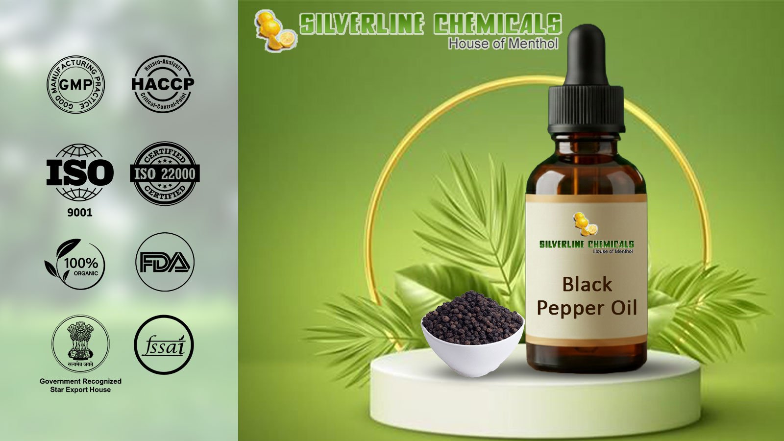 Black Pepper Oil Suppliers In Chittoor