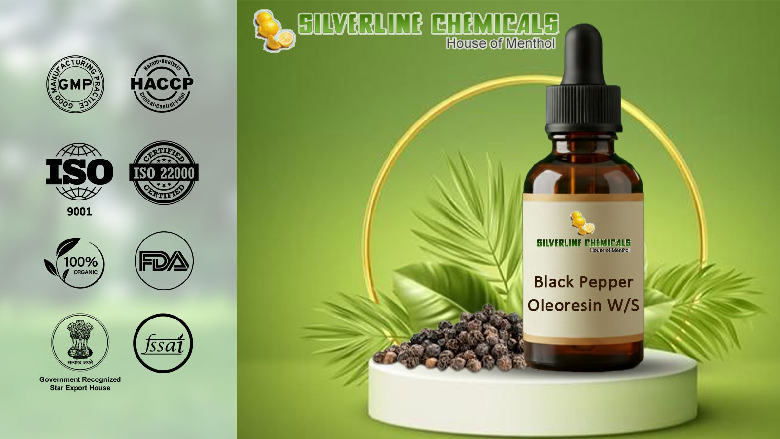 Black Pepper Oleoresin W/S Manufacturers