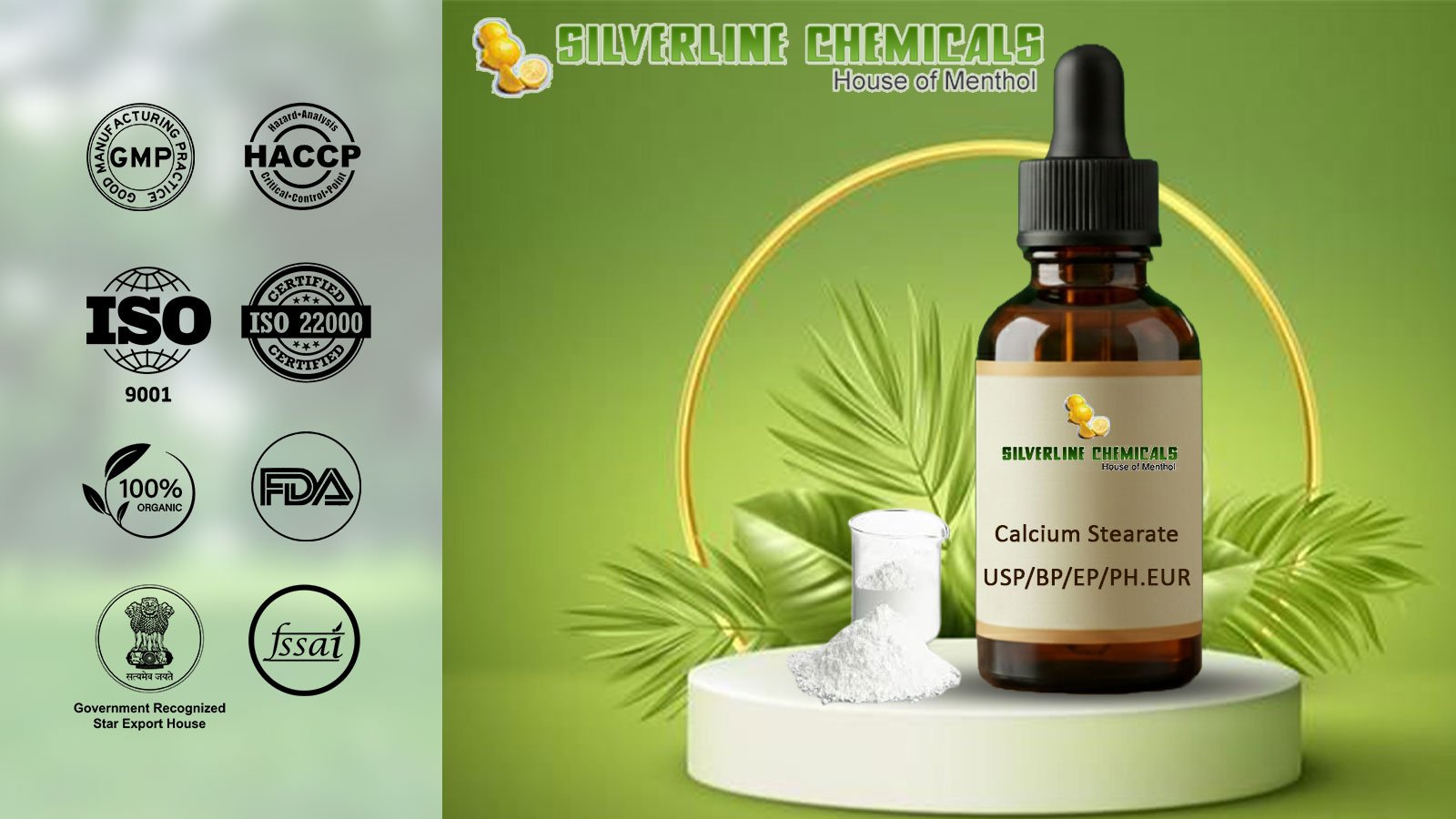 Calcium Stearate USP/BP/EP/PH.EUR Manufacturers In Al Yahar