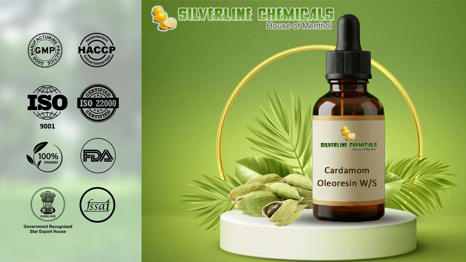 Cardamom Oleoresin W/S Manufacturers