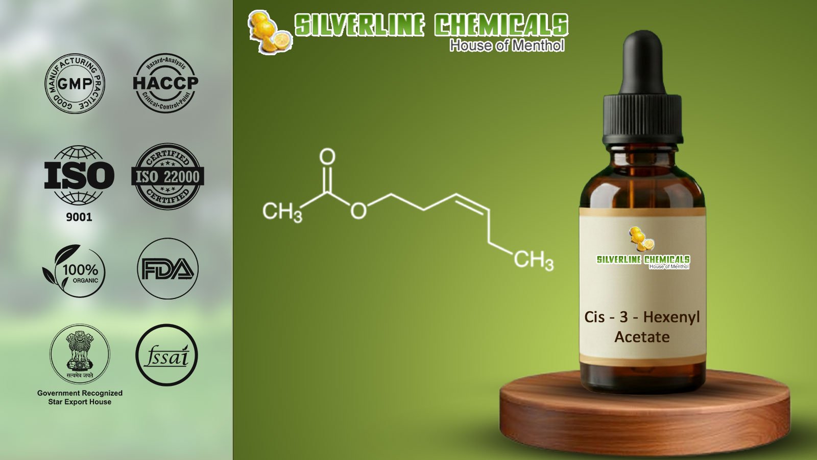 CIS 3 hexenyl Acetate Manufacturers