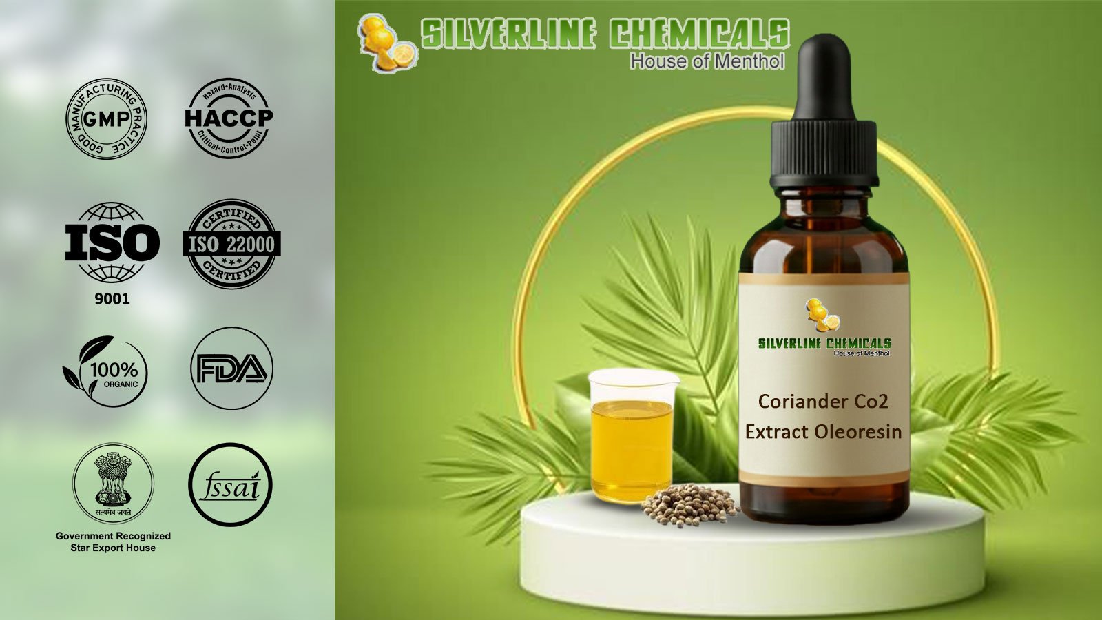 Coriander Co2 Extract Oleoresin Manufacturers