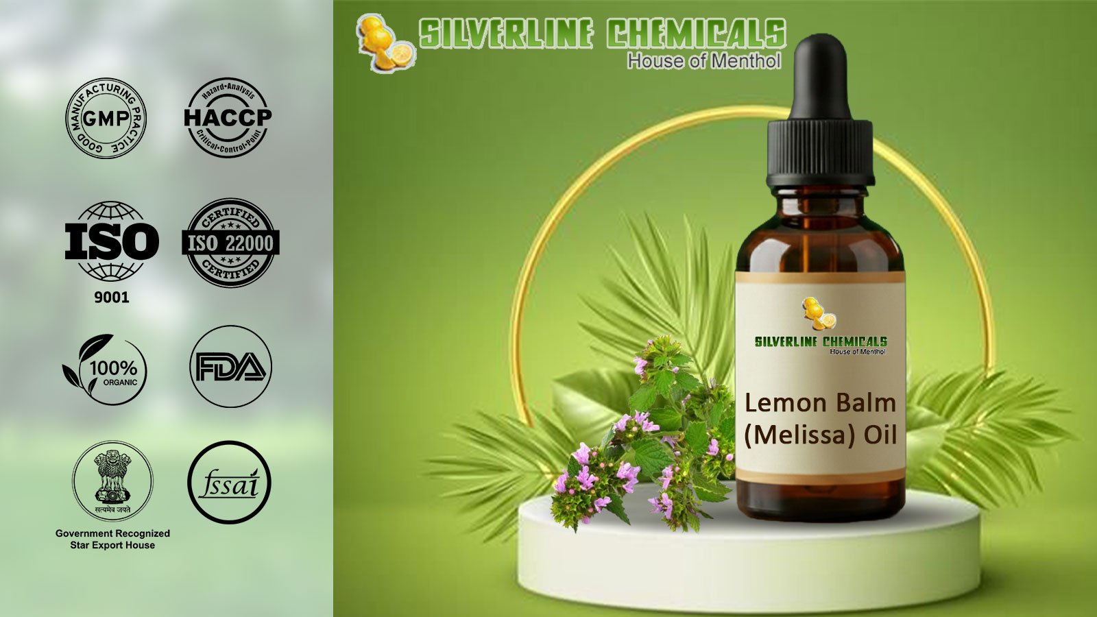 Lemon Balm (Melissa) Oil Manufacturers