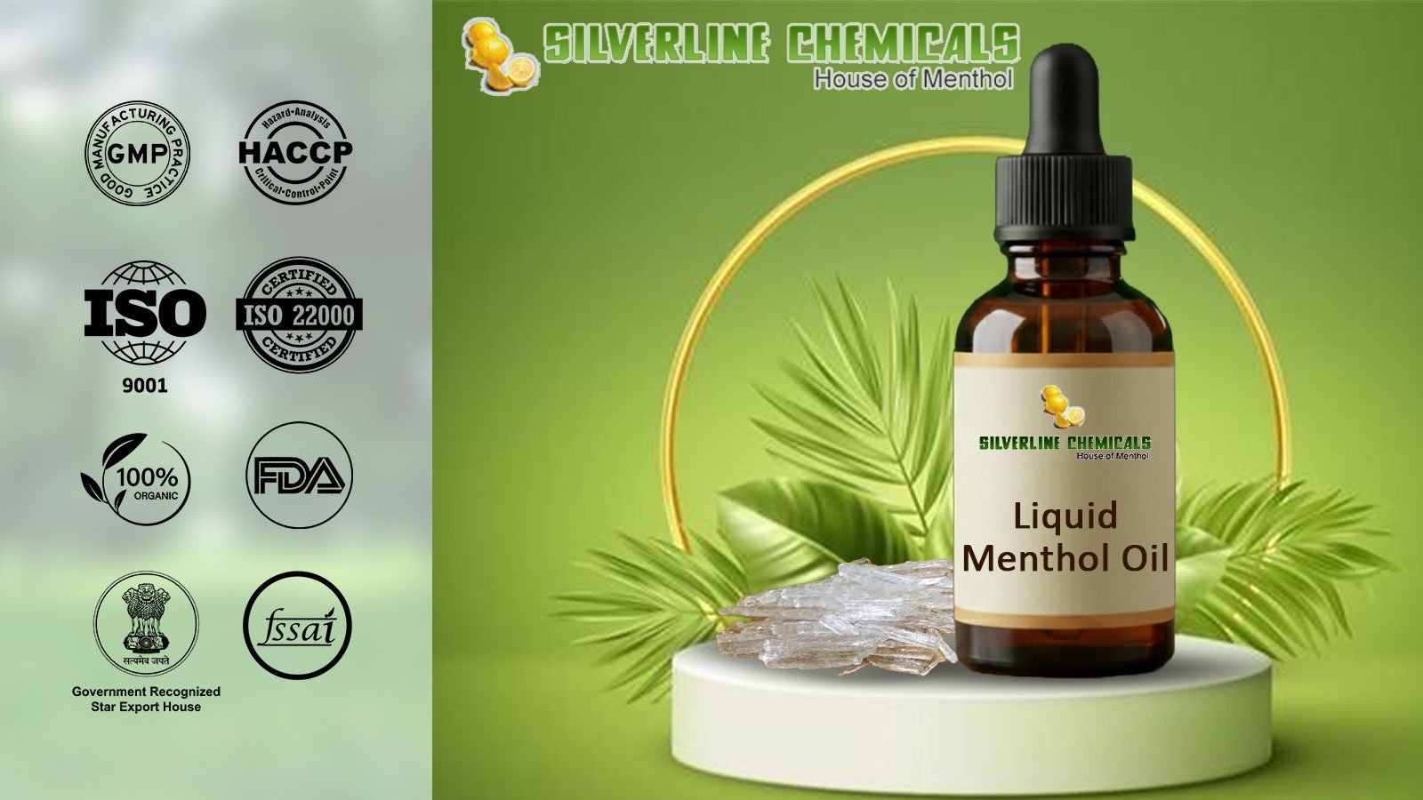 Liquid Menthol Oil Exporter In Chennai