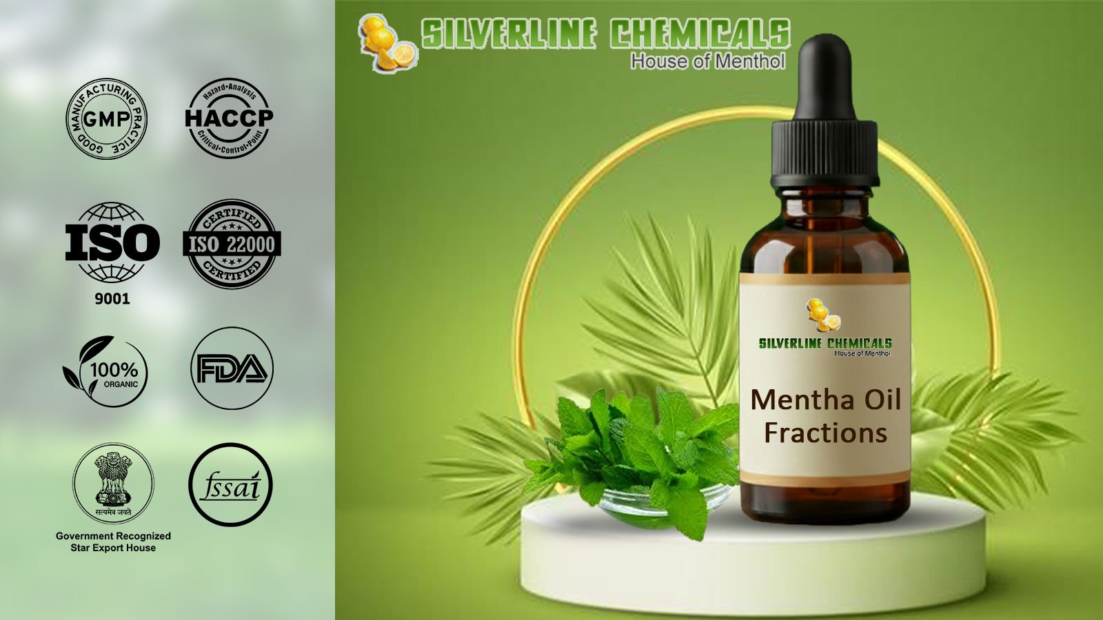 Mentha Oil Fractions Manufacturers