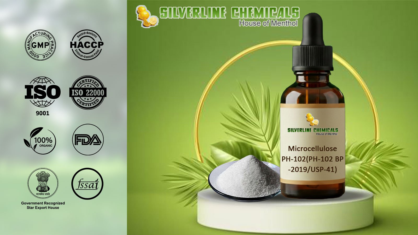 Microcellulose PH-102 (PH-102 BP-2019/USP-41) Exporter In East Godavari