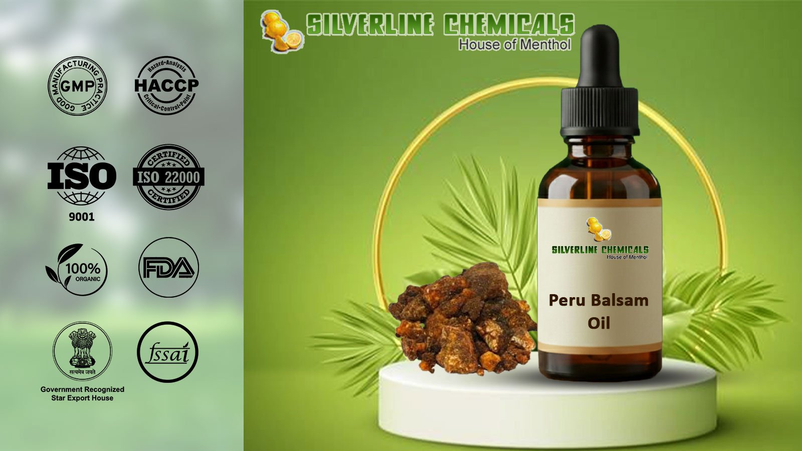 Peru Balsam Oil Manufacturers