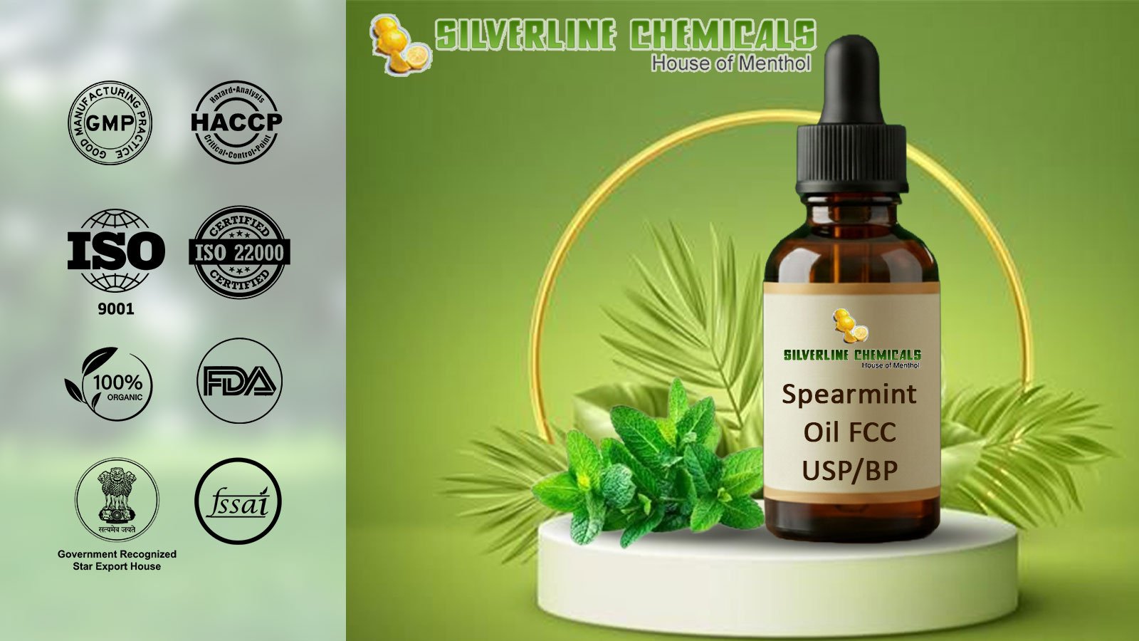 Spearmint Oil FCC USP/BP Manufacturers